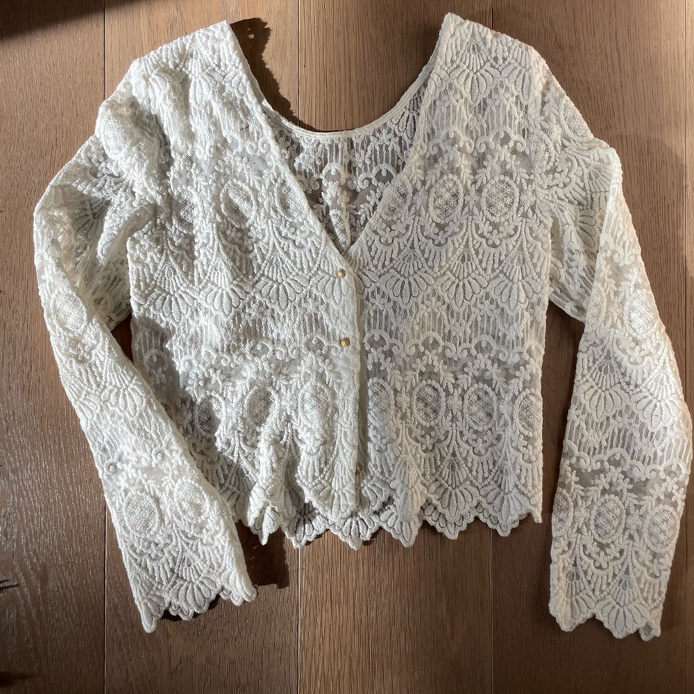 SEZANE, Daisy lace blouse, small